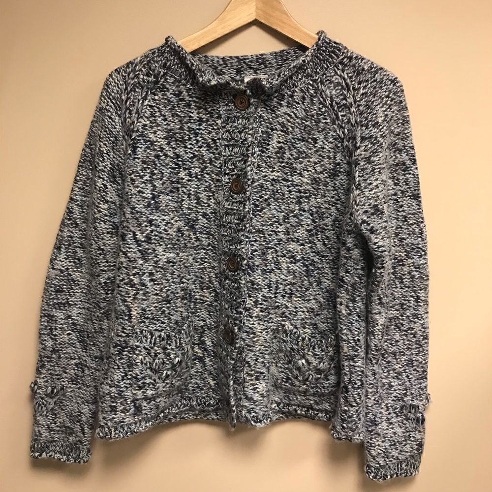 👠Columbia wool blend cardigan. sweater.   XL